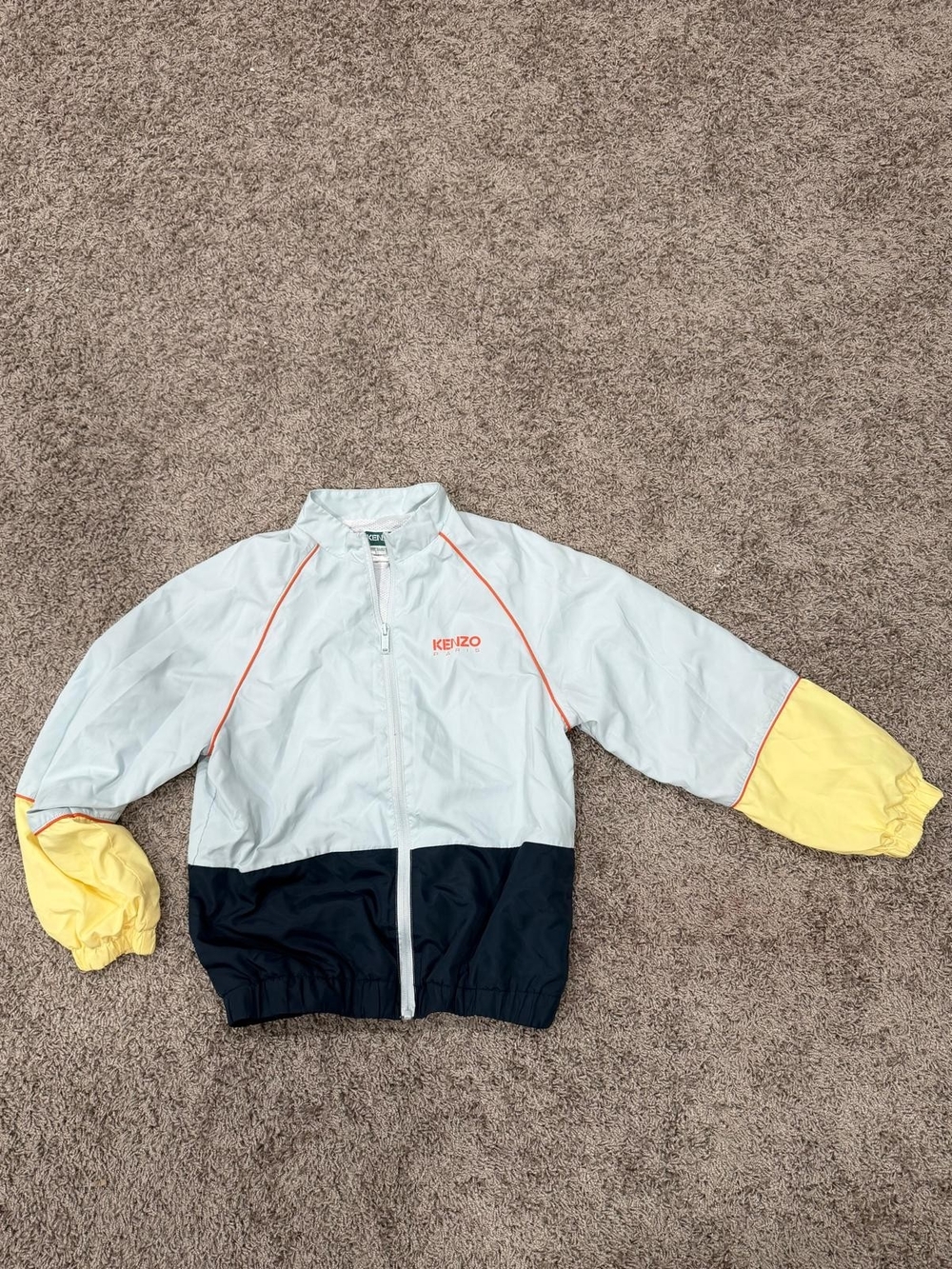 KENZO Kids' White Jacket with Orange Trim - Picture 2 of 5
